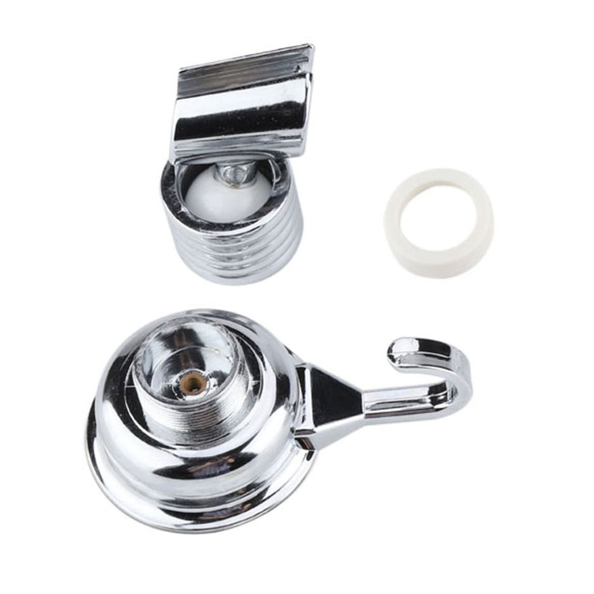 Strong Suction Cup Adjustable Shower Head Holder with Towel Hook Bathroom Wall Mount Bracket