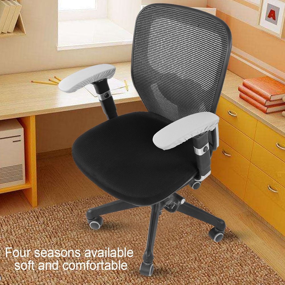 One Pair Elastic Stretchable Office Chair Armrest Covers Removable Computer Chair Arm Protector