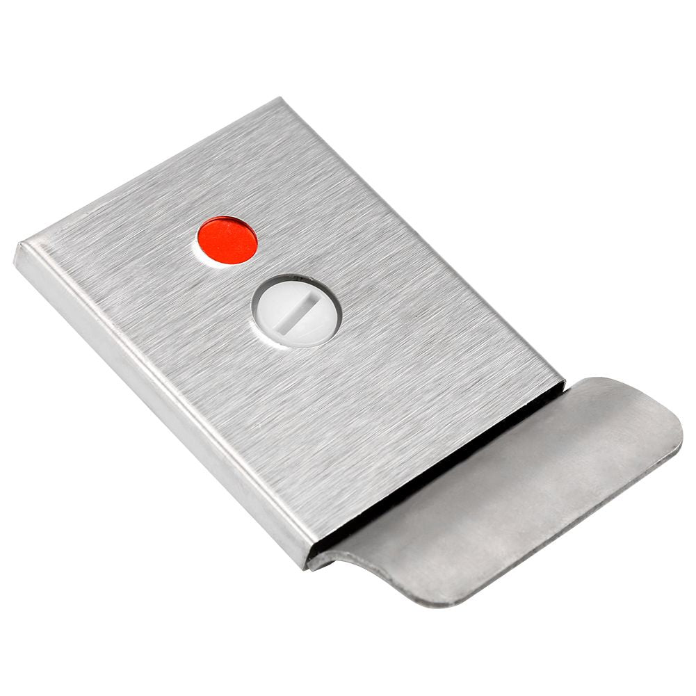Bathroom Toilet Privacy Bolt Door Lock with Vacant Engaged Indicator and Screw Fittings