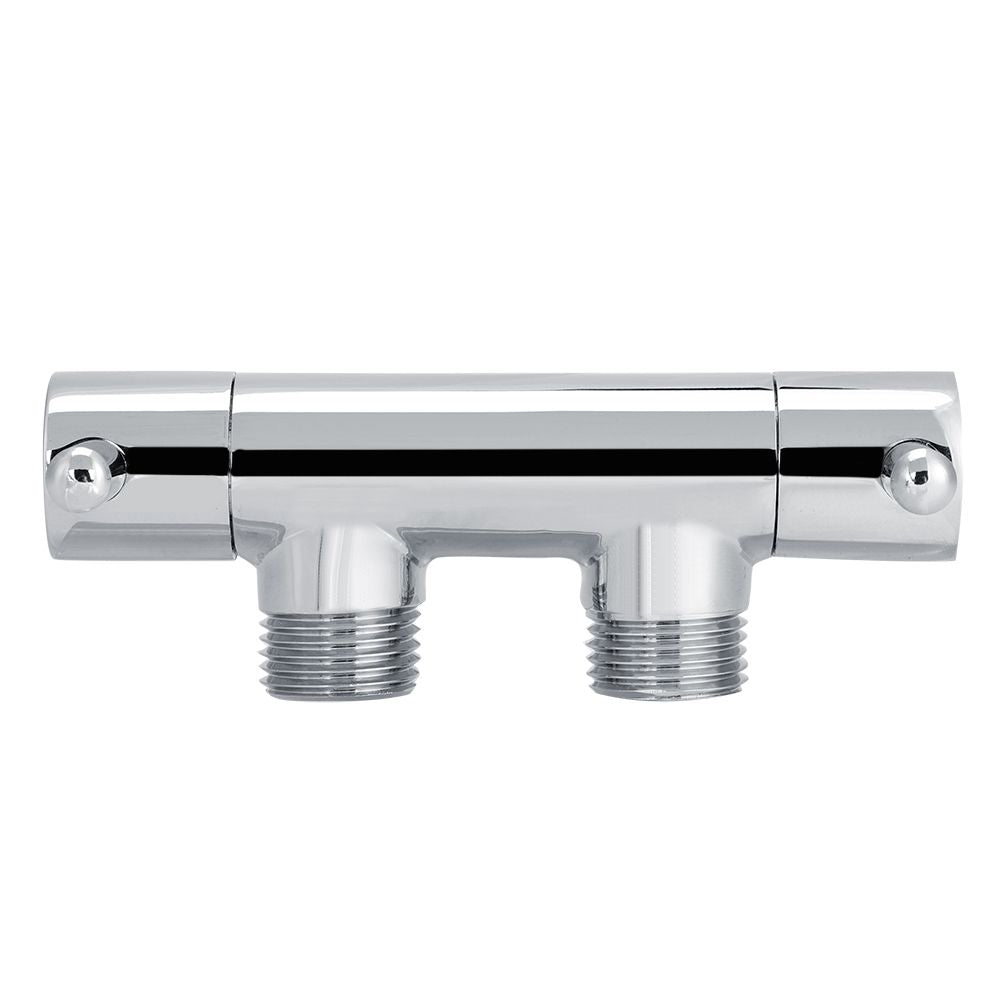 Brass Two Way Valve Faucet Outlet Water Distribution Polishing for Toilet Washing Machine