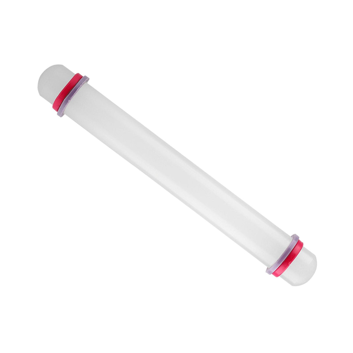 9in Non Stick Plastic Rolling Pin with Ring Fondant Cake Cookie Dough Roller Baking Tool