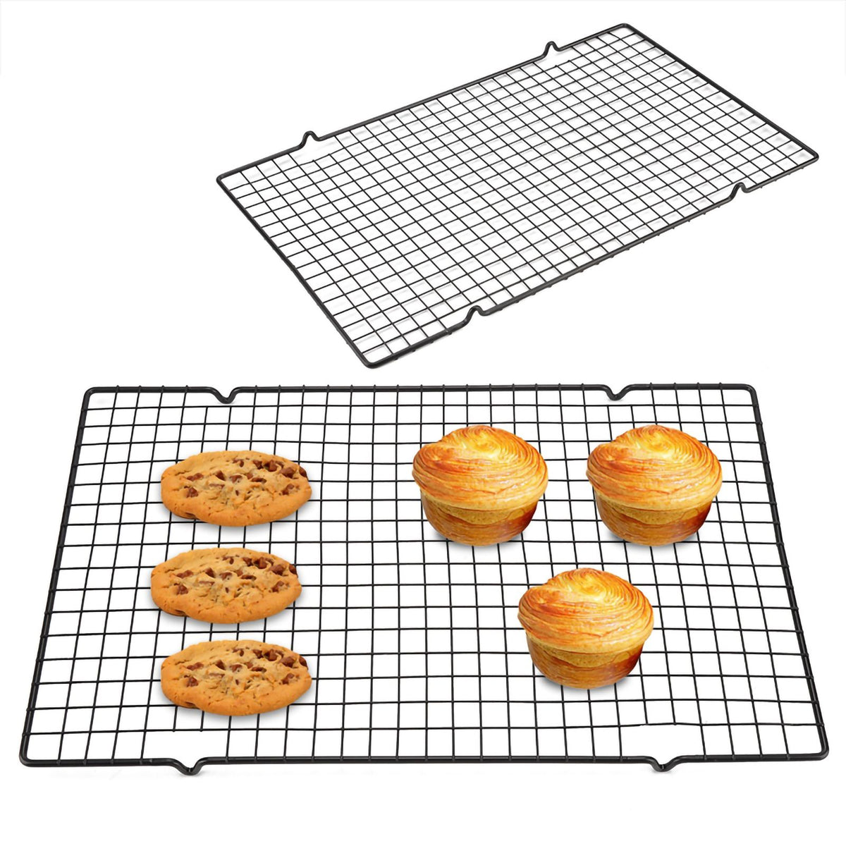 Stainless Steel Cooling and Baking Rack Nonstick Cooking Grill Tray For Biscuit / Cake / Bread