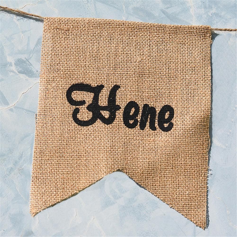 5pcs Set Fashionable Cloth Forked Tail shaped Banner for Party Decoration