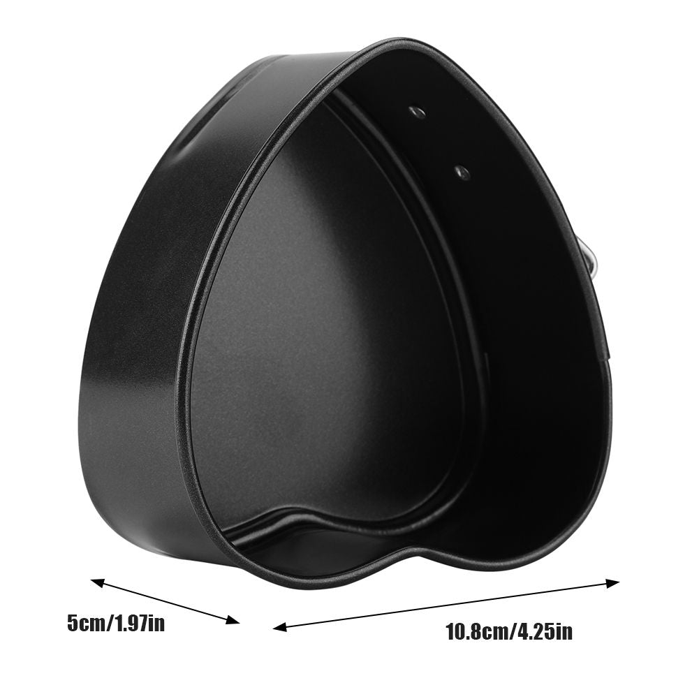 Carbon Steel Cake Mold with Removable Pan Tray Heart Shaped Baking Mould Nonstick Cookware