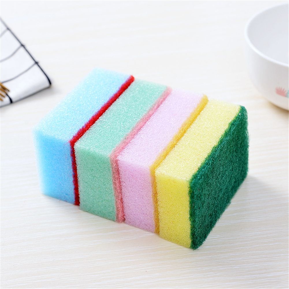 10pcs/ Set Durable Cleaning Sponge Kitchen Tool for Dishes Bowl Pot Pan