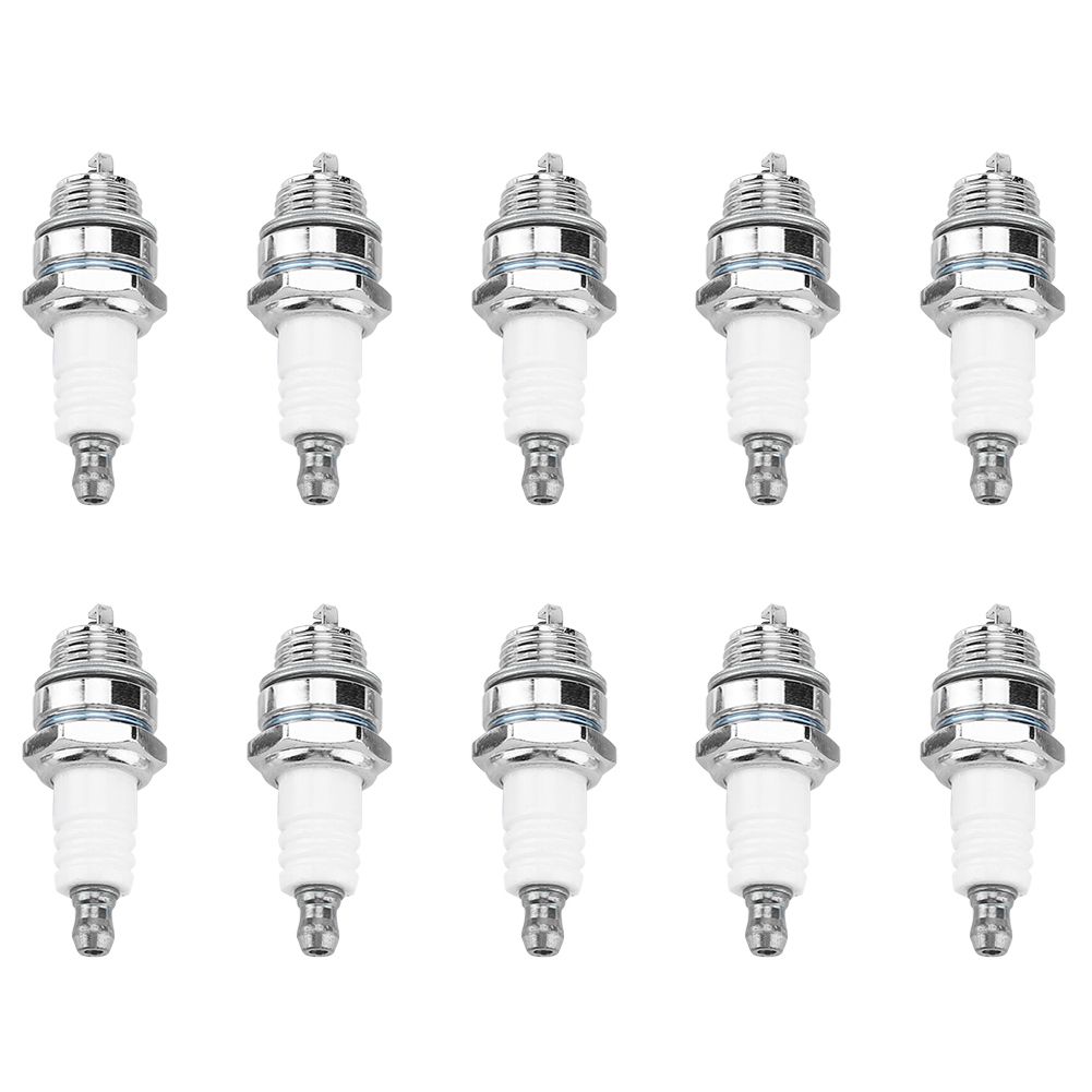 10Pcs Spark Plugs Brush Cutter Trimmer Chain Saw Replacement Accessories