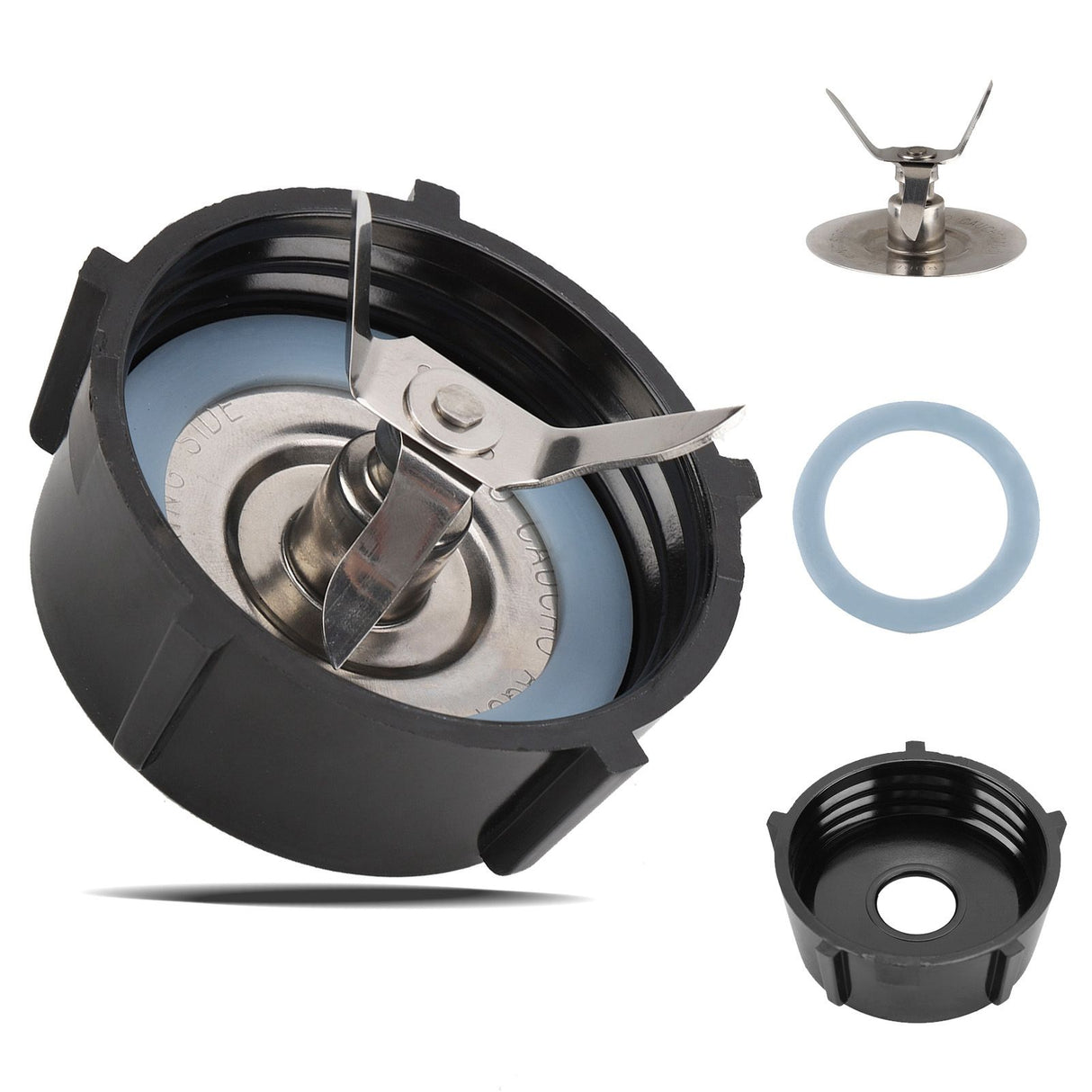 Stainless Steel Blade with Bottom Base Sealing Ring Juice Extractor Blender Replacement Set