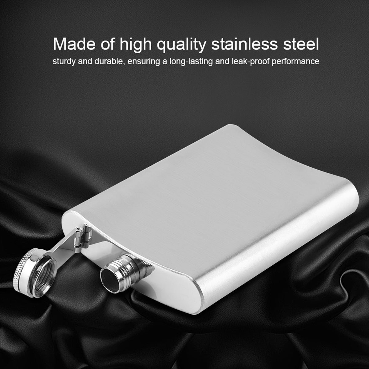 Stainless Steel Flask Pocket Bottle for Whiskey Liquor Wine Alcohol(8oz)