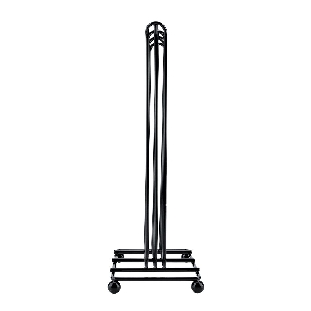 Black Color Chrome Plating Iron Coffee Capsule Storage Rack for Holding 42 Pieces Capsules