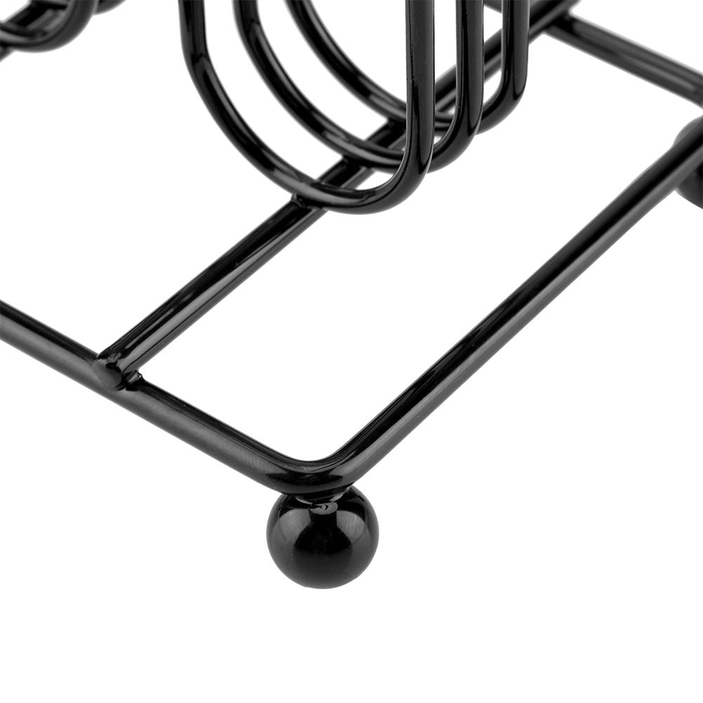 Black Color Chrome Plating Iron Coffee Capsule Storage Rack for Holding 42 Pieces Capsules
