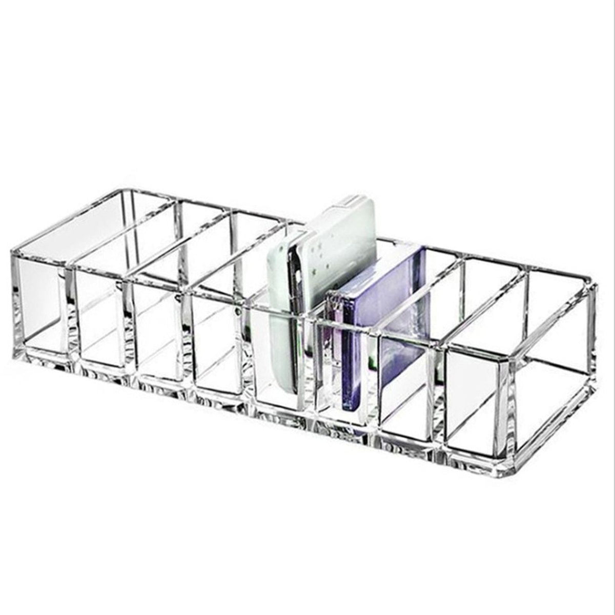 Plastic Washable Transparent Toiletry Rack Cosmetic Shelf Holder in Home Store