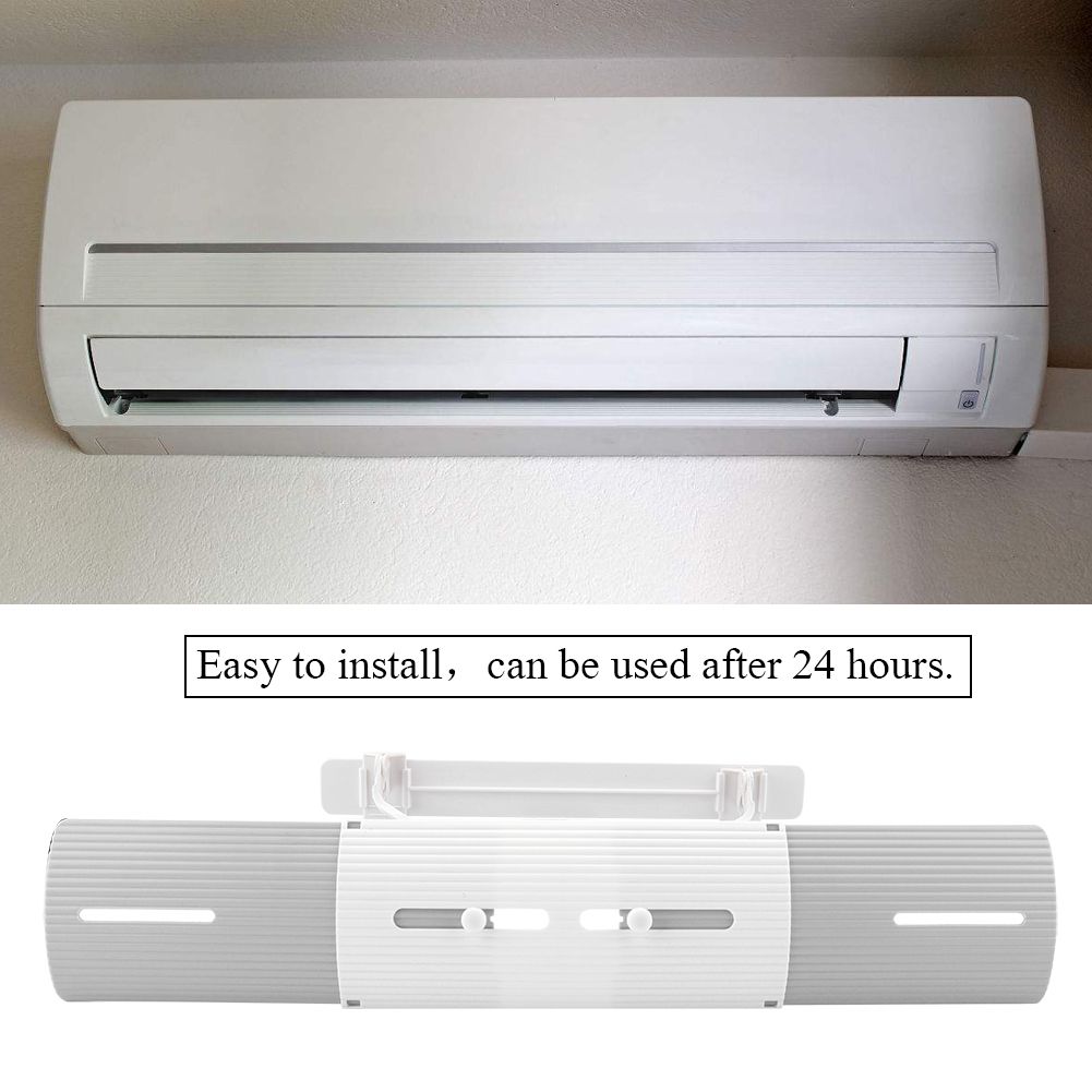 Anti wind Shield Air Conditioning Wind Shield Retractable Windshield Deflector Grey
