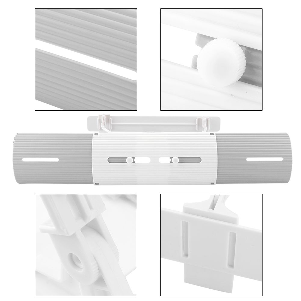 Anti wind Shield Air Conditioning Wind Shield Retractable Windshield Deflector Grey