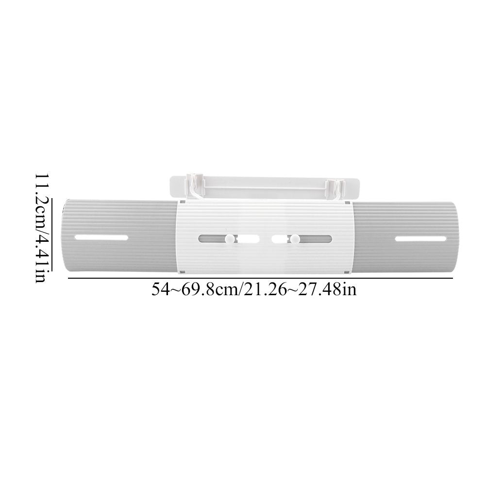 Anti wind Shield Air Conditioning Wind Shield Retractable Windshield Deflector Grey