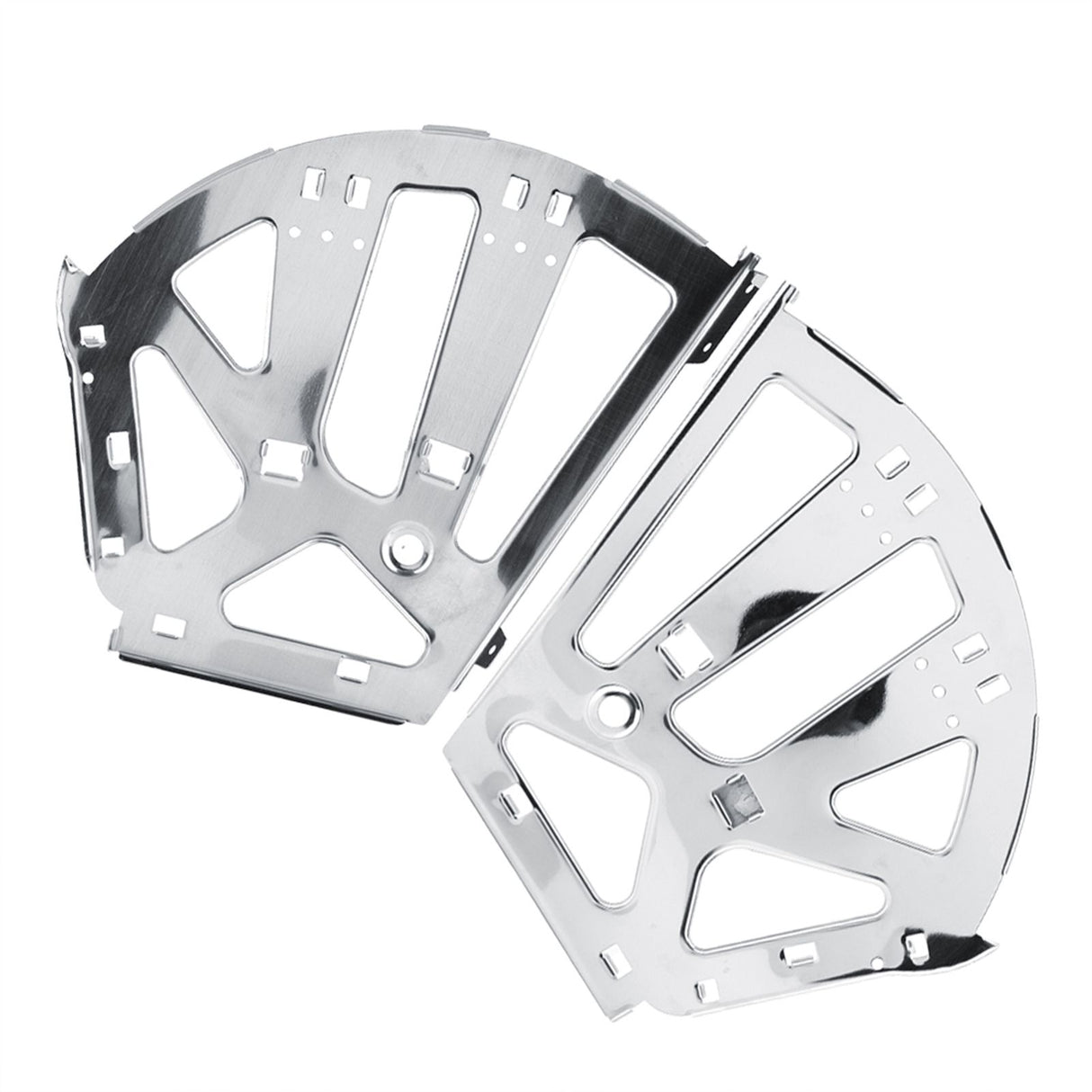 2Pcs Stainless Steel Shoes Drawer Cabinet Hinges Turing Rack Replacement Fittings(3 Layers)