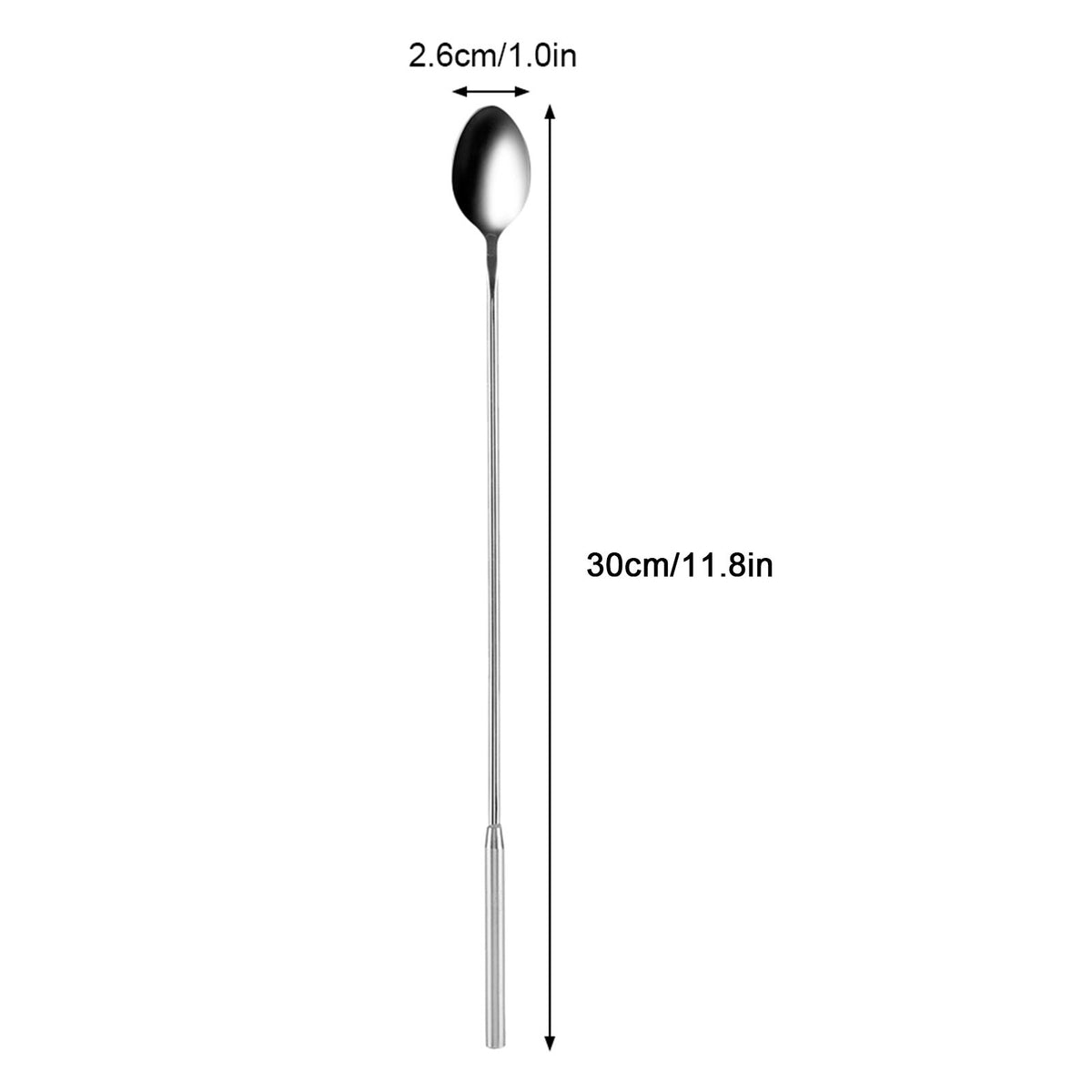 1Pc Stainless Steel Teardrop Bar Spoon Long Hanlde Drink Mixing Cocktail Stirrer Spoons