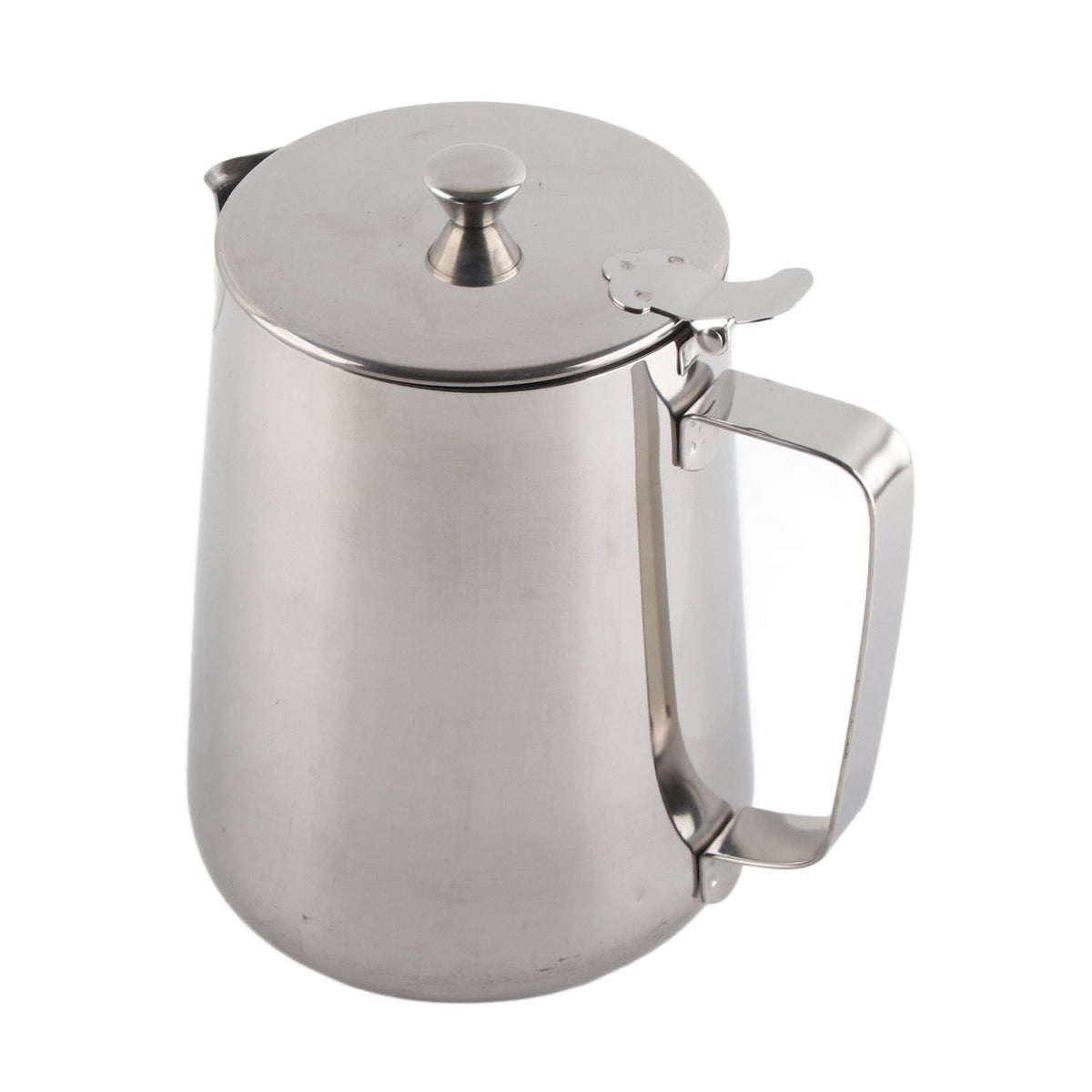 Stainless Steel Coffee Cup Mug Milk Frothing Pitcher Jug with Lid for Latte Coffee Art(2000ml)