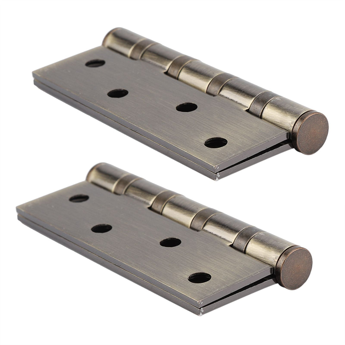 4in 3mm Stainless Steel Door Hinge Loose Pin Muffler Buffer Hinges Mute Bearing(Plating Yellow)