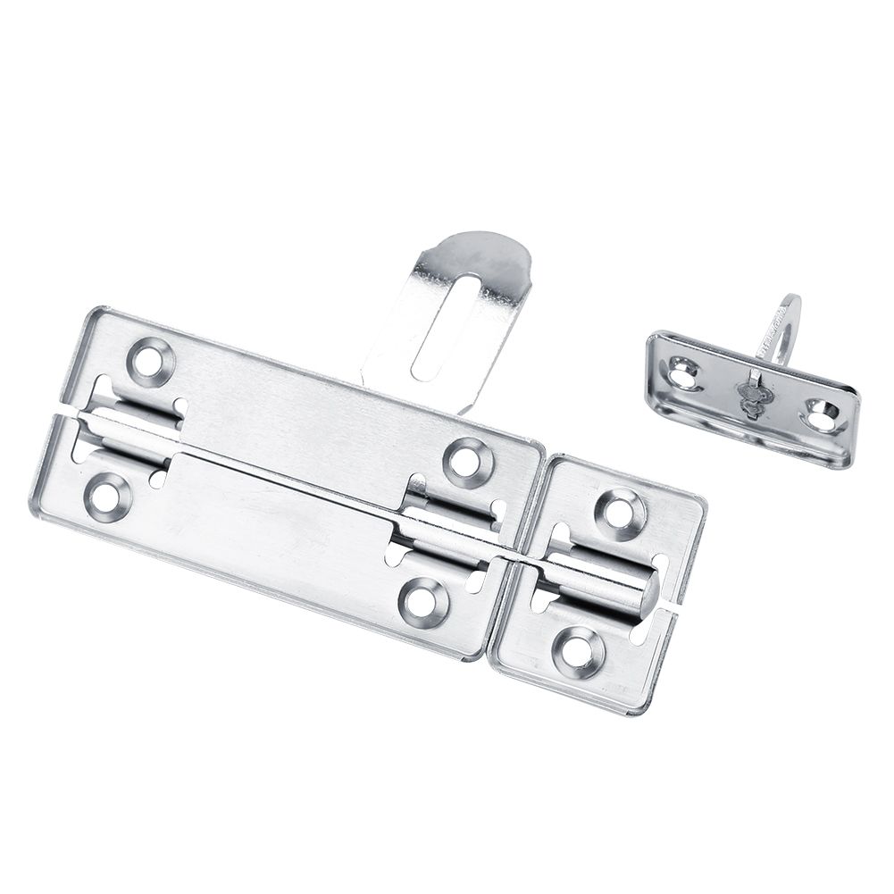 1Pc 4inch Stainless Steel Security Home Door Bolt Padlock Sliding Barrel Bolts Window Lock