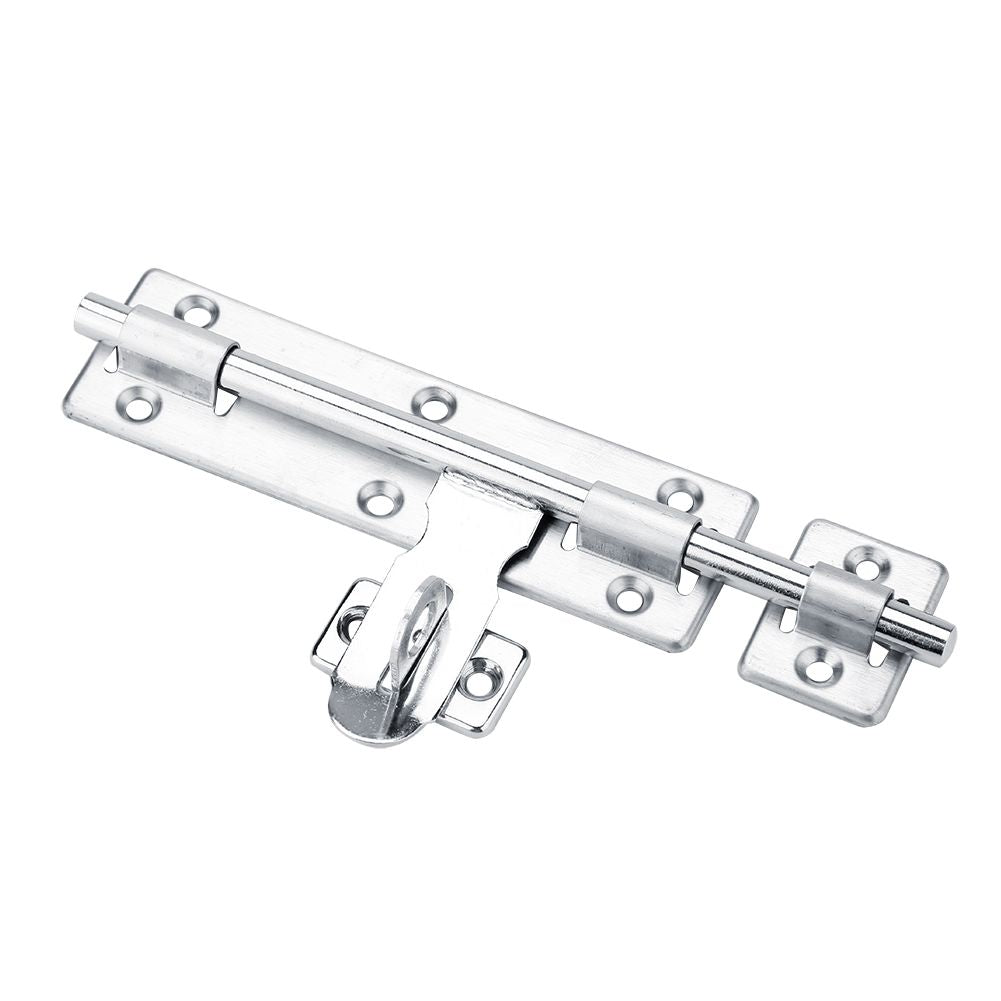 1Pc 8inch Stainless Steel Security Home Door Bolt Padlock Sliding Barrel Bolts Window Lock