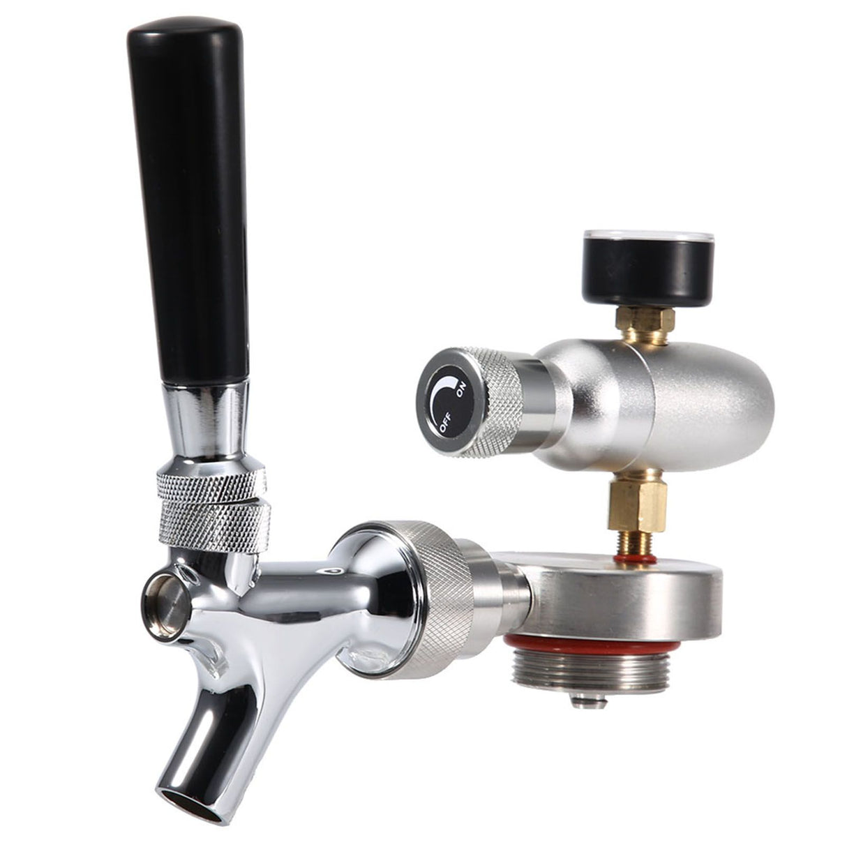 Stainless Steel Beer Spear Faucet Tap Dispenser Kit for 2L/3.6L/4L Mini Keg Beer Growler