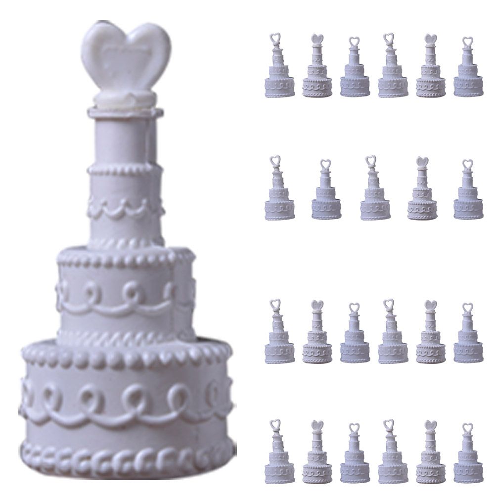 24Pcs Three layer Cake Topper Wedding Cake Birthday Party Food Decoration