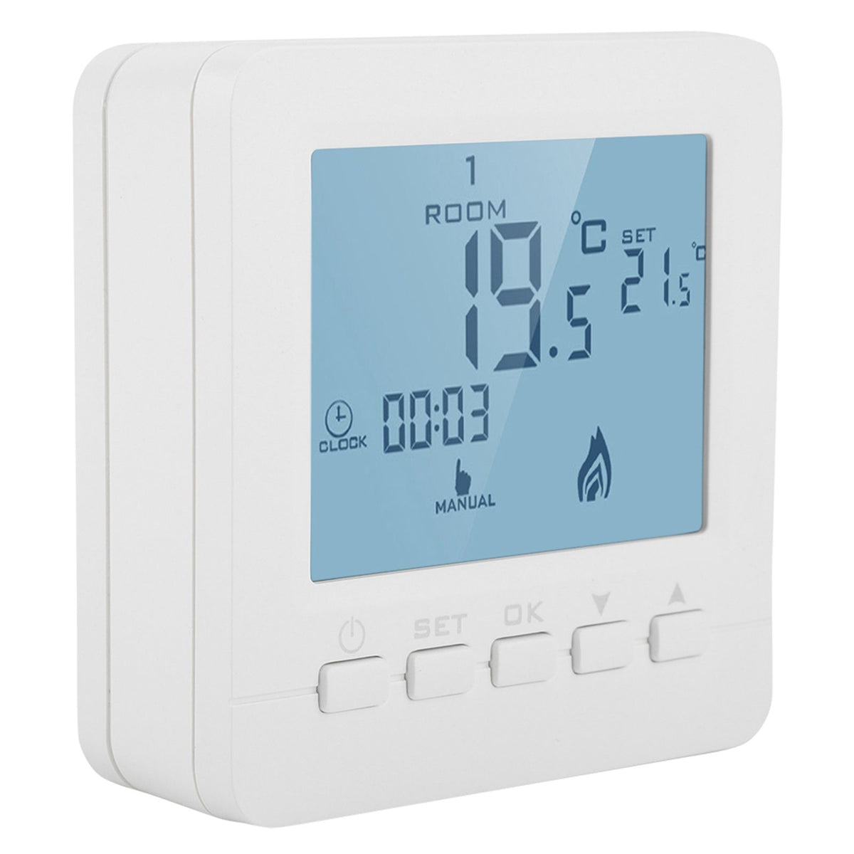 Programmable Thermostat Digital LCD Display Smart Temperature Controller 5A