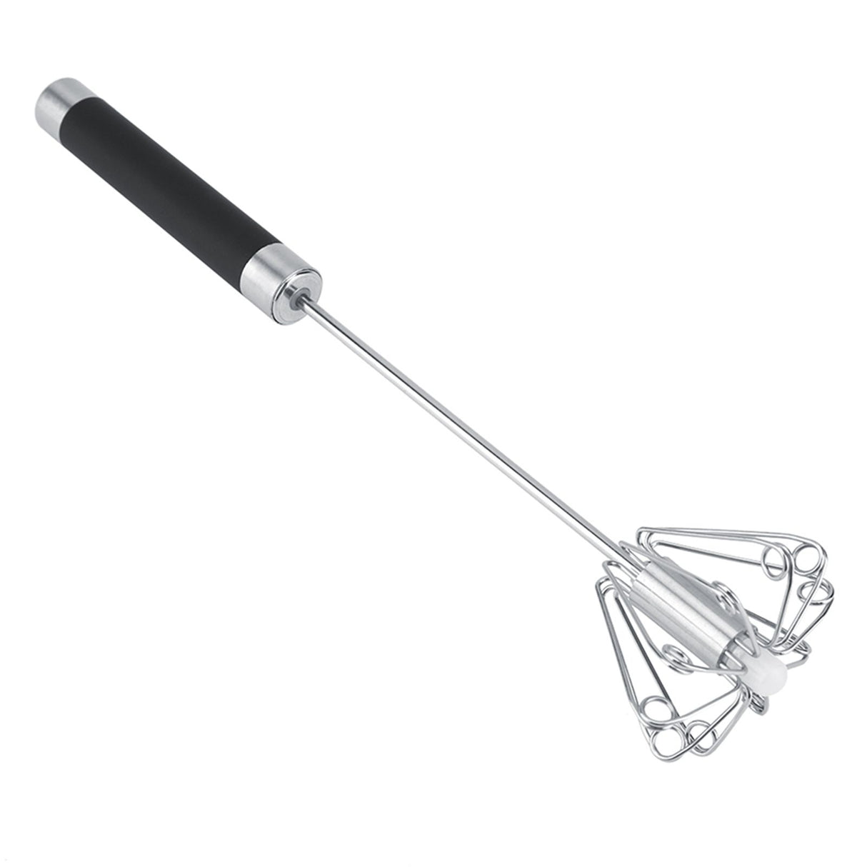 Stainless Steel Anti rust Durable Rotatable Manual Whisk Egg Beater