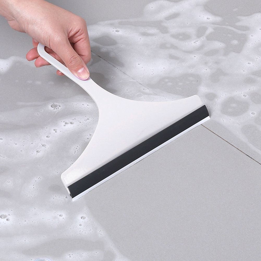 Glass Cleaner Window Wiper Floor Tile Washing Car Blade Brush Cleaning Tool for Bathroom(Blue)