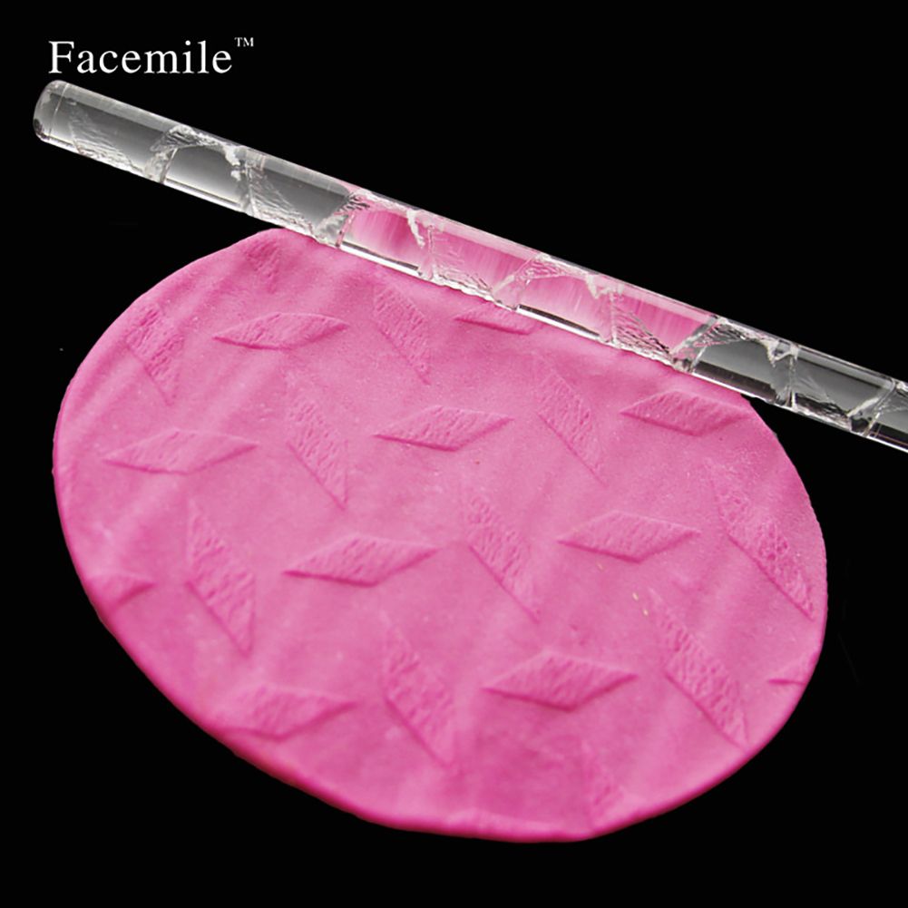 High Quality Acrylic Rolling Pin Pastry Rolling Pin Fondant Plasticine Roller DIY Cake 18#