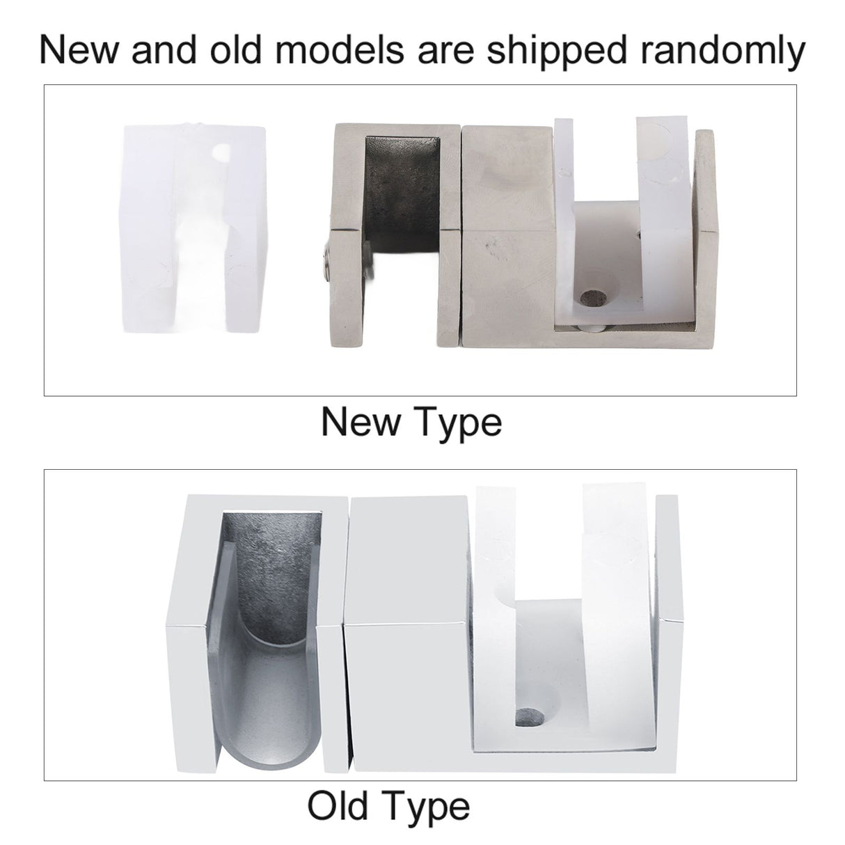 Stainless Steel Adjustable Anti rust Sliding Door Bottom Guide Holder Office Household