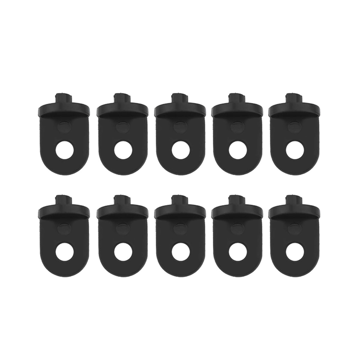 10 PCS Plastic Greenhouse Hook Plant Flower Hanger (Black)