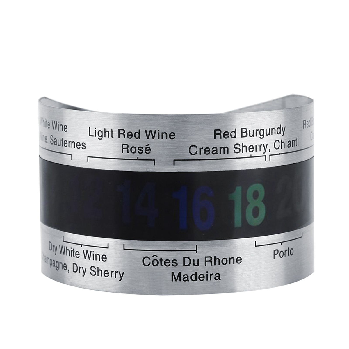 Stainless Steel Wine LCD Thermometer Bottle Beer Red Wines Bracelet Temperature Sensor