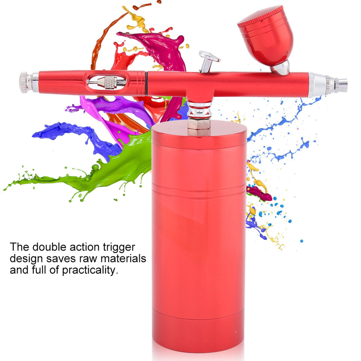 0.3mm Mini Air Compressor Spray Airbrush Set 7CC Capacity