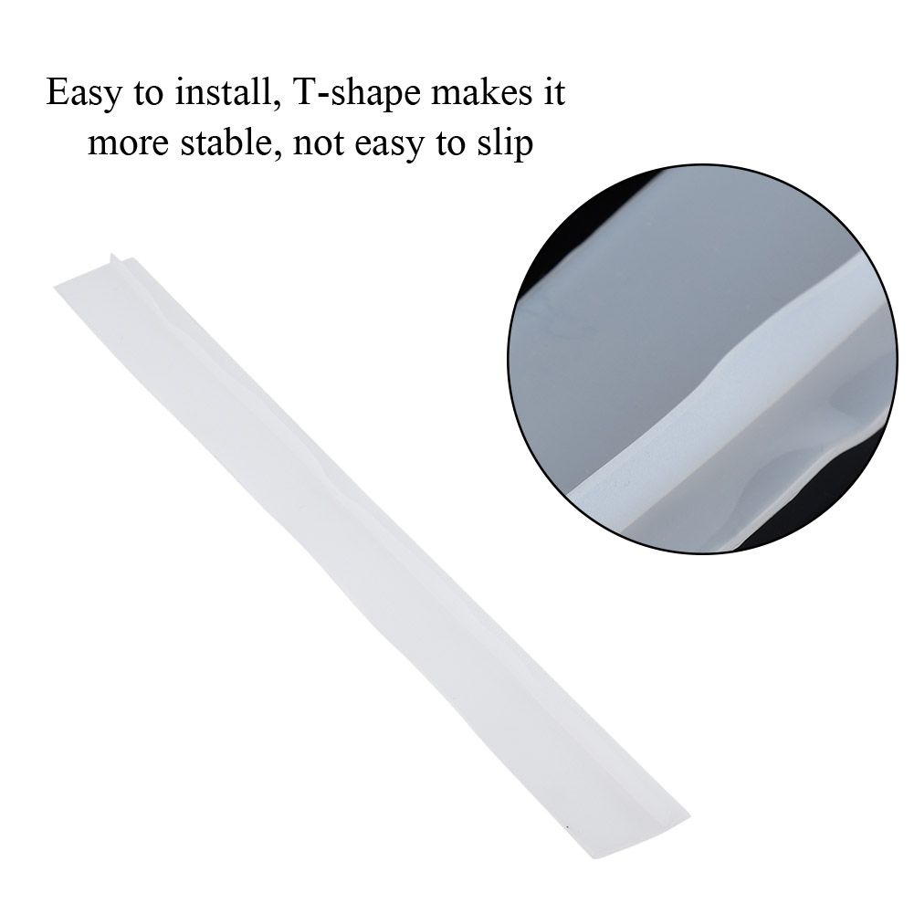 1pc Silicone Gap Strip Oil Resistant Stove Kitchen Counter Cap Filler Sealing Cover Translucent