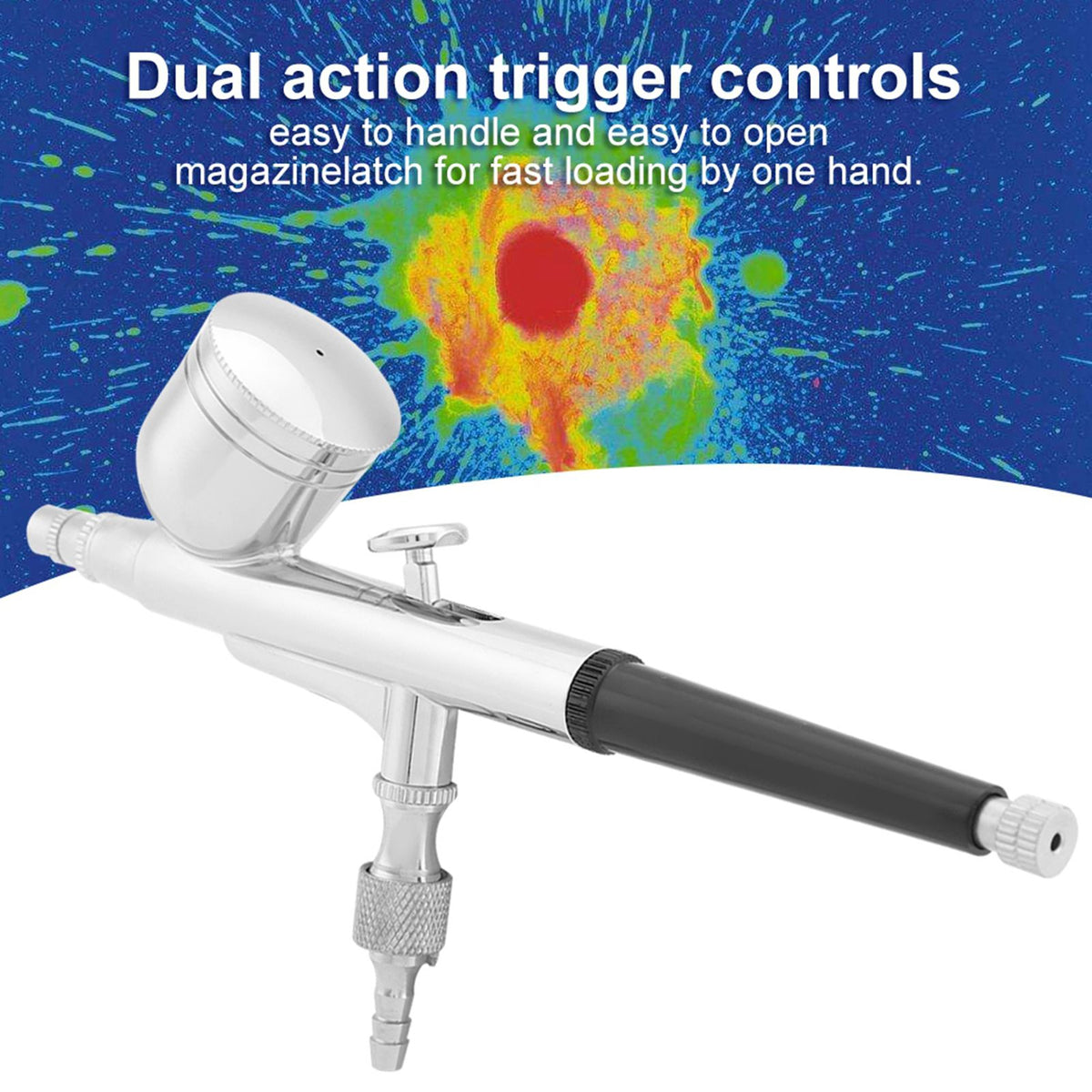 Spirit Air G-130 Gravity Feed Dual Action Airbrush Paint Spray Gun Kit (0.3mm)