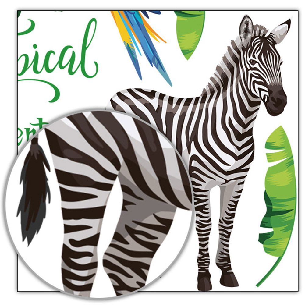Tropical Rain Forest Wall Floor Stickers for Home Bedroom Backdrop Business Decoration SK7169