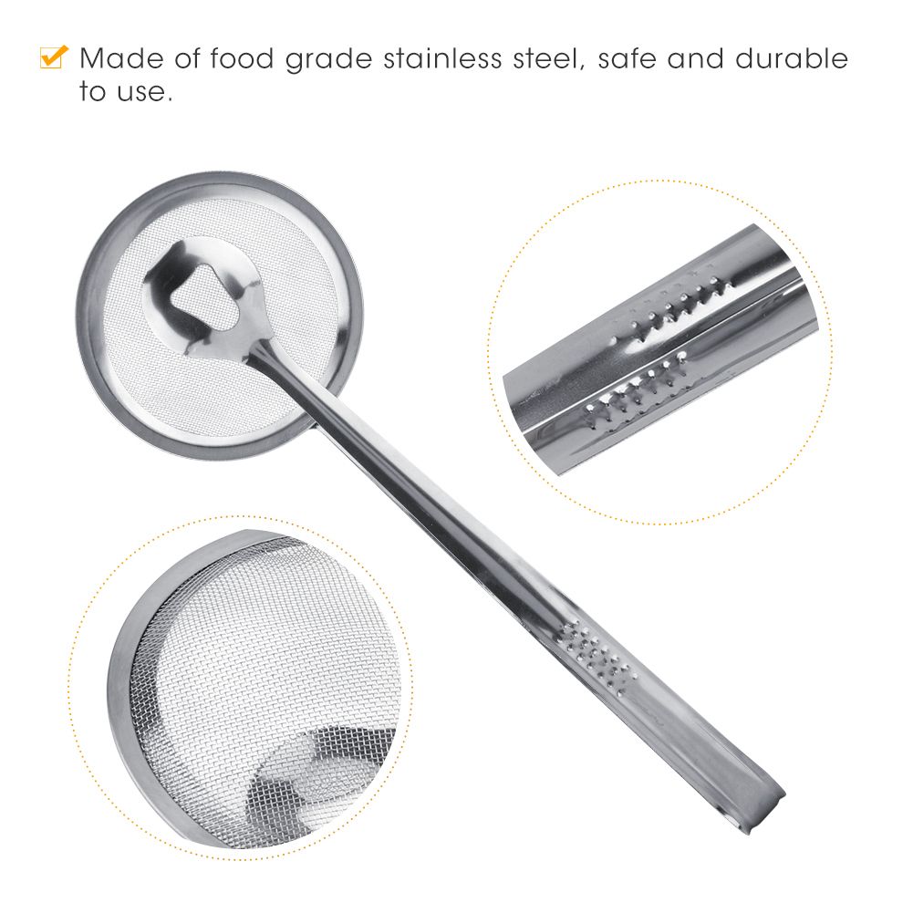 Stainless Steel Hot Pot Tong Fried Food Clip Oil Filter Strainer Mesh