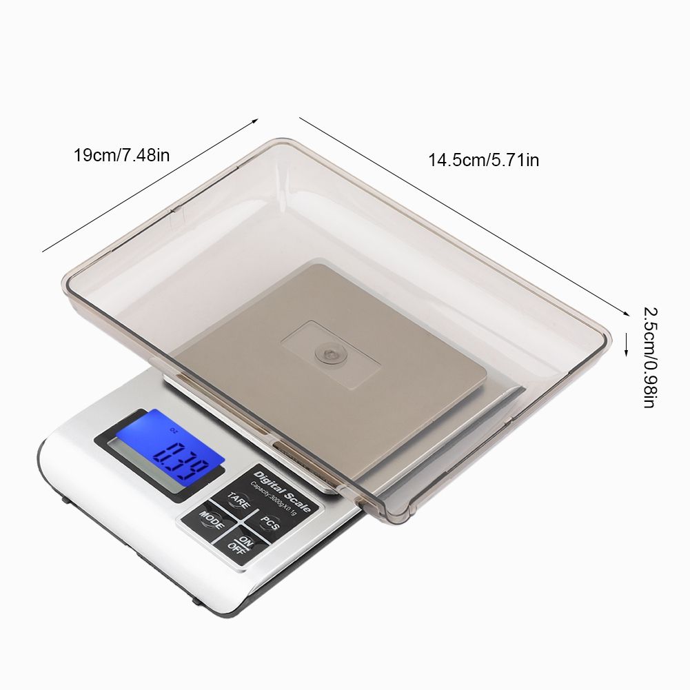 3kg/1g Precise Digital Electronic Kitchen Scale Stainless Steel Food Baking Weighing Balance