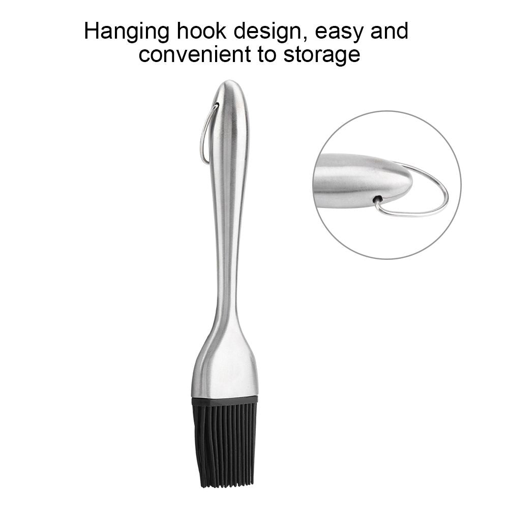Stainless Steel BBQ Oil Brush Basting Pastry Cake Baking Brush