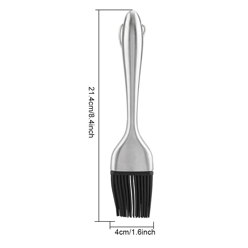Stainless Steel BBQ Oil Brush Basting Pastry Cake Baking Brush