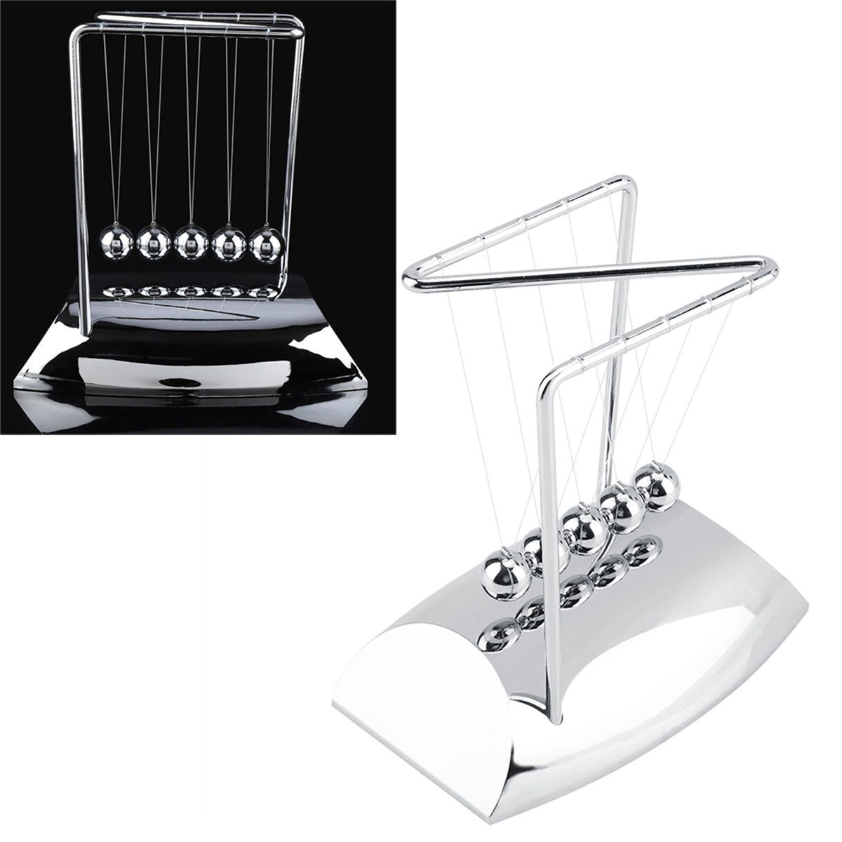 Newton's Cradle Balance Steel Balls Physics Science Pendulum Ornaments Toy Desk