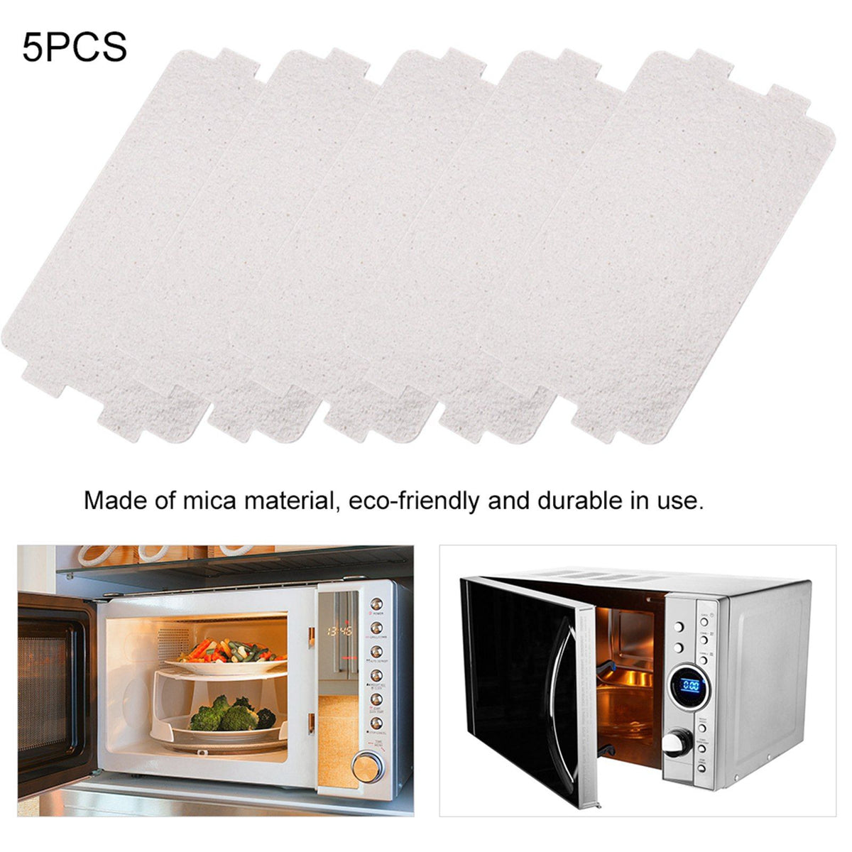 5PCS Microwave Oven Mica Plate Sheet Replacement Repairing Accessory