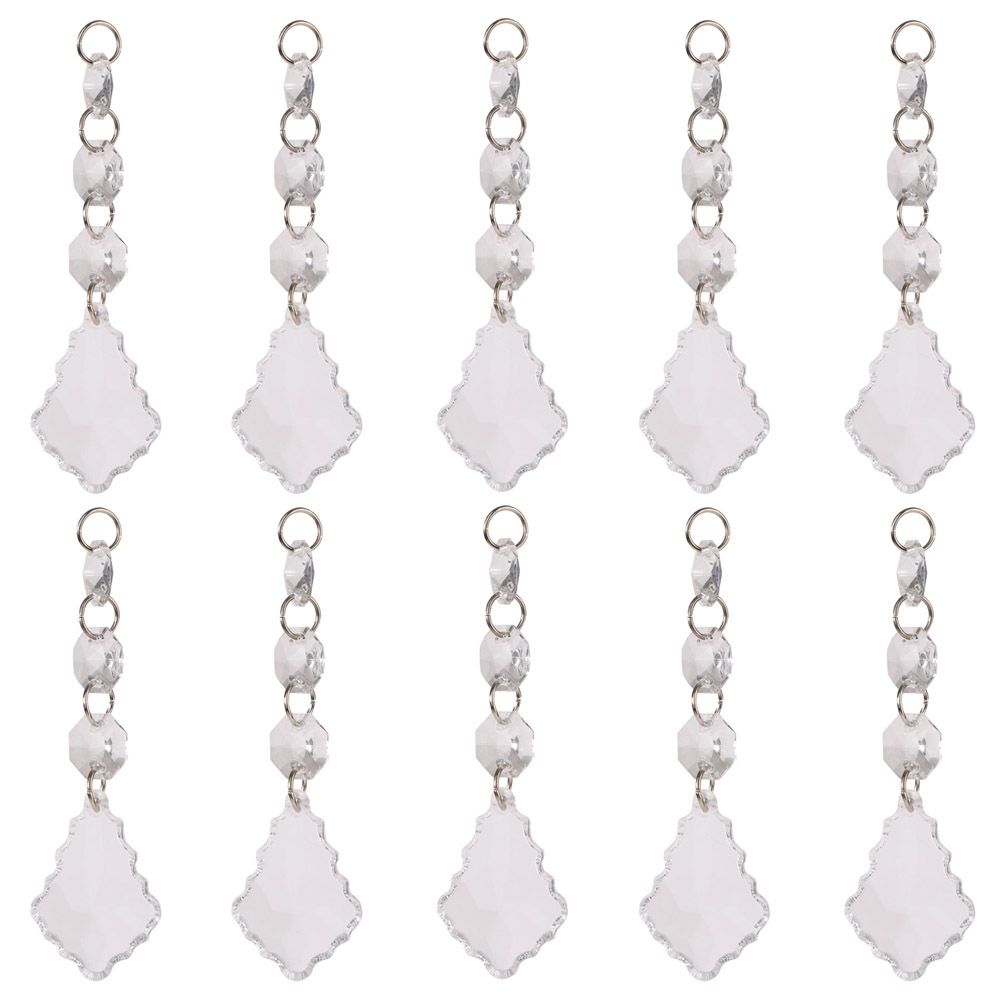 DIY Transparent Acrylic Ball Bead Hanging Pendant Decoration Ornament Accessory (A)