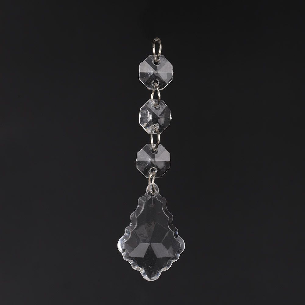DIY Transparent Acrylic Ball Bead Hanging Pendant Decoration Ornament Accessory (A)