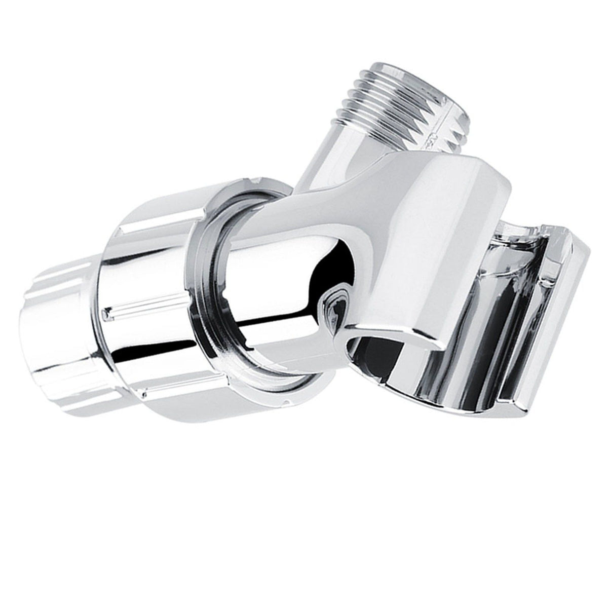 Chrome Plating 3-Way Shower Head Diverter Shower Arm Mounted Bracket Bathroom Accessories