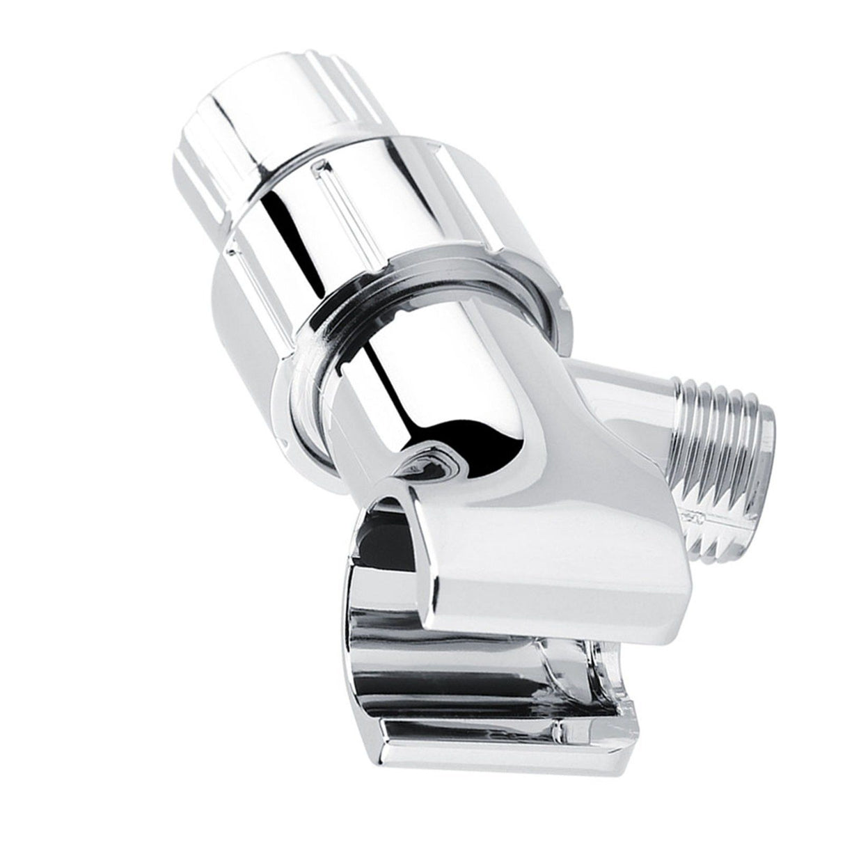 Chrome Plating 3-Way Shower Head Diverter Shower Arm Mounted Bracket Bathroom Accessories
