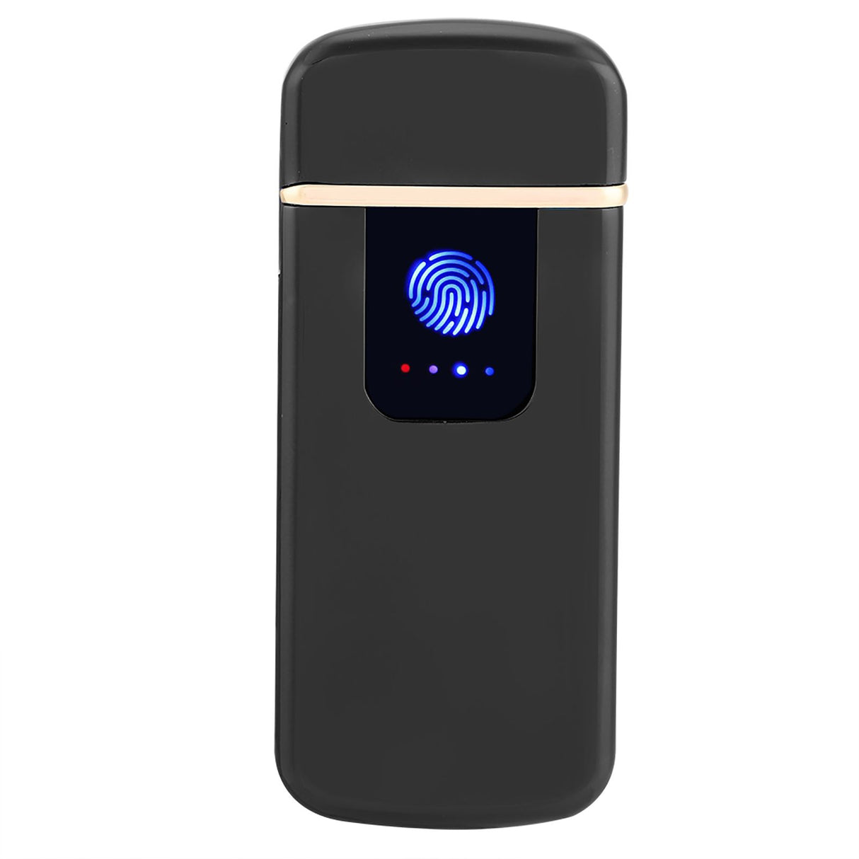 USB Rechargeable Touch Sensor Electric Windproof Cigarette Lighter Electricity Display (Black)