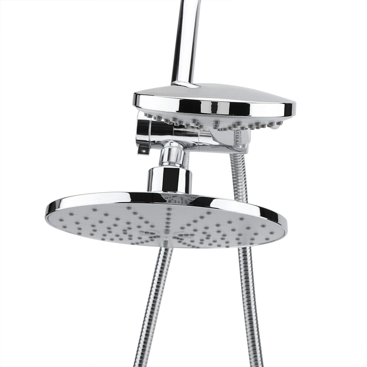 Chrome Plate High Pressure 3 Way Multi Setting Rainfall Style Dual Handheld Shower Head Combo