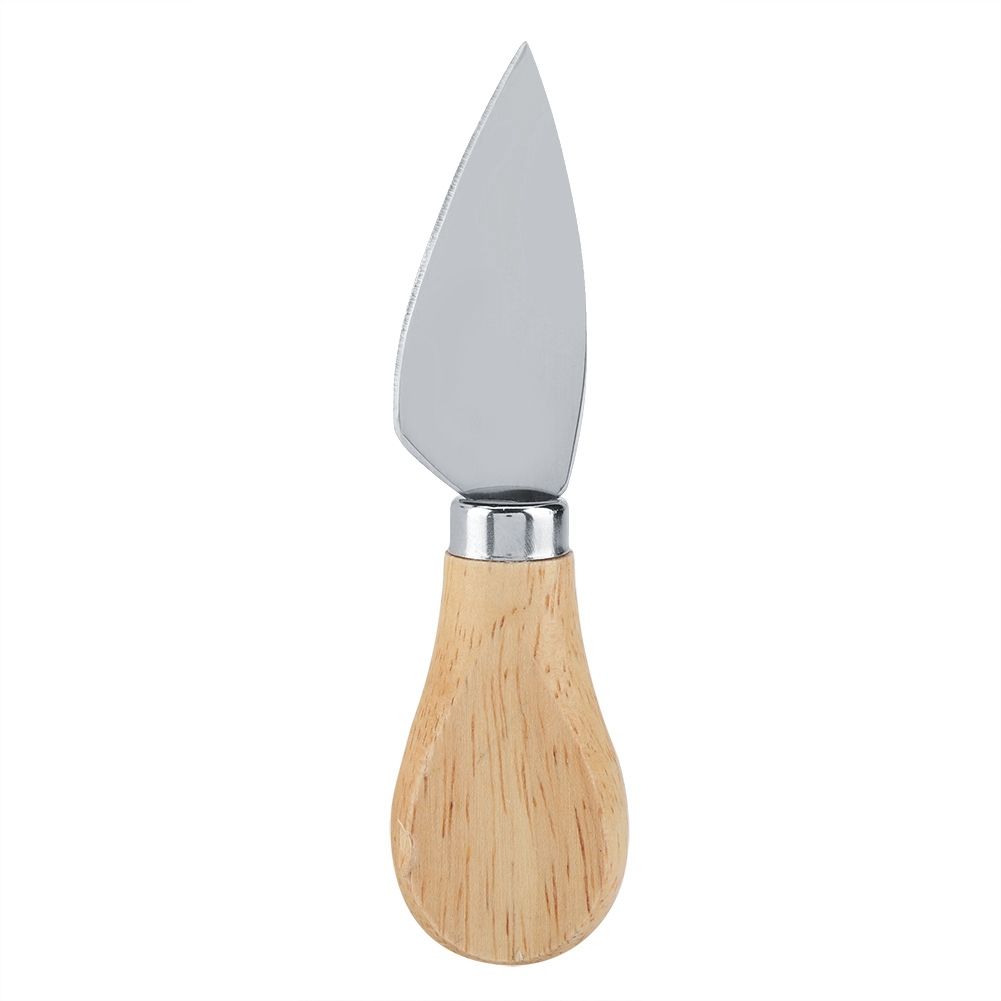 4PCS/Set Stainless Steel Cheese Knives Set Wooden Handle Cheese Cutting Knife Slicer Cutter Set
